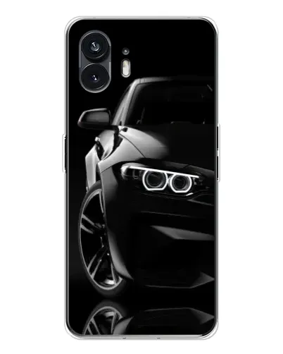 Чехол для Nothing Phone 3 с картинкой «Черная BMW — профиль» Чехол для Nothing Phone 3 с картинкой «Черная BMW — профиль»