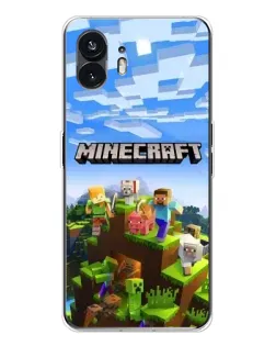 Чохол для Nothing Phone 3 з картинкою «Minecraft класичний світ»