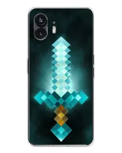 Чохол для Nothing Phone 3 з картинкою «Алмазний меч неон»