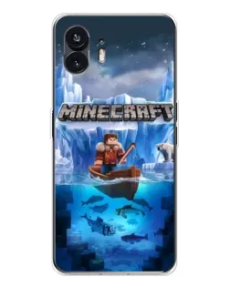 Чохол для Nothing Phone 3 з картинкою «Minecraft льодянийсвіт»