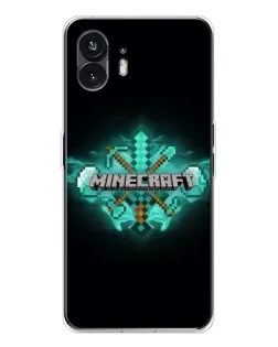 Чохол для Nothing Phone 3 з картинкою «Minecraft Diamond лого»