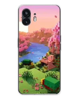 Чохол для Nothing Phone 3 з картинкою «Рожеве дерево Minecraft»