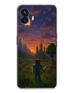 Чохол для Nothing Phone 3 з картинкою «Стів біля вежі»