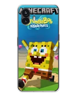 Чохол для Nothing Phone 3 з картинкою «Губка Боб Minecraft»