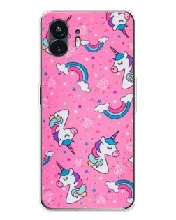 Чехол для Nothing Phone 3 с картинкой «Unicorn паттерн розовый» Чехол для Nothing Phone 3 с картинкой «Unicorn паттерн розовый»