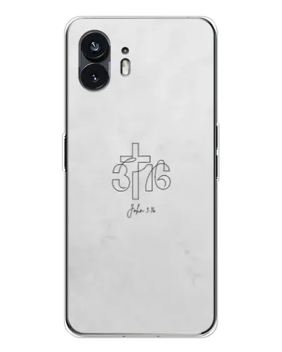 Чехол для Nothing Phone 3 с картинкой «Иоанна 3:16 Крест»