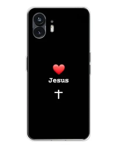 Чехол для Nothing Phone 3 с картинкой «Сердце - Jesus»