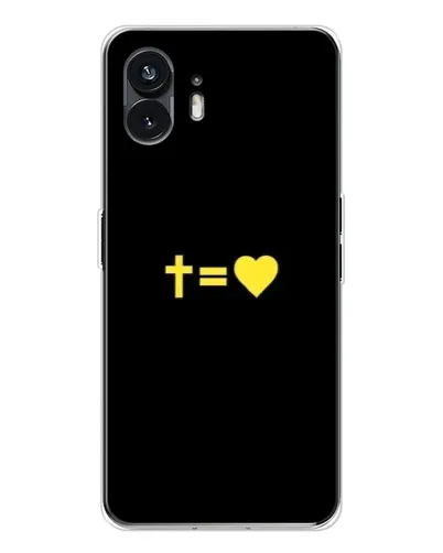 Чехол для Nothing Phone 3 с картинкой «Сердце и Крест»