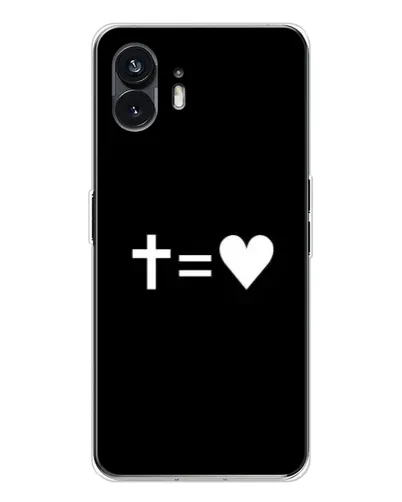 Чехол для Nothing Phone 3 с картинкой «Крест и Сердце»