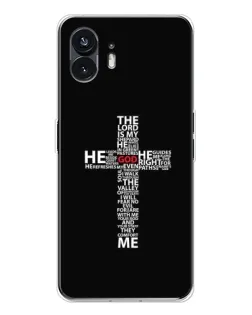 Чехол для Nothing Phone 3 с картинкой «Текстовый крест» Чехол для Nothing Phone 3 с картинкой «Текстовый крест»