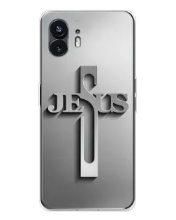 Чехол для Nothing Phone 3 с картинкой «Металлический крест Jesus» Чехол для Nothing Phone 3 с картинкой «Металлический крест Jesus»