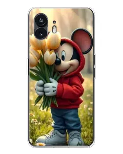 Чехол для Nothing Phone 3 с картинкой «Микки с тюльпанами» Чехол для Nothing Phone 3 с картинкой «Микки с тюльпанами»