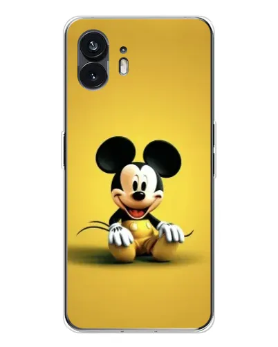 Чехол для Nothing Phone 3 с картинкой «Микки на желтом»