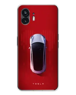 Чехол для Nothing Phone 3 с картинкой «Tesla Top View»