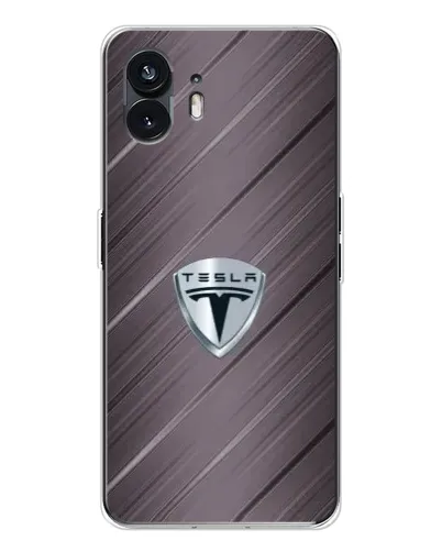 Чехол для Nothing Phone 3 с картинкой «Металлическая текстура Tesla» Чехол для Nothing Phone 3 с картинкой «Металлическая текстура Tesla»