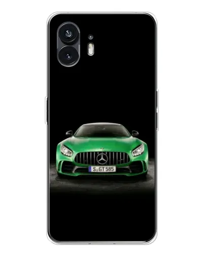 Чохол для Nothing Phone 3 з картинкою «Mercedes — неоновий лого» Чохол для Nothing Phone 3 з картинкою «Mercedes — неоновий лого»