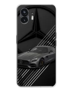 Чохол для Nothing Phone 3 з картинкою «Mercedes AMG — графіка»