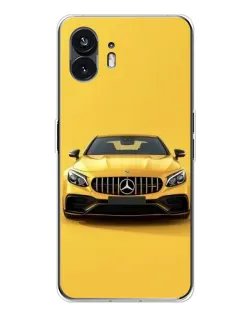 Чохол для Nothing Phone 3 з картинкою «Жовтий Mercedes GT»
