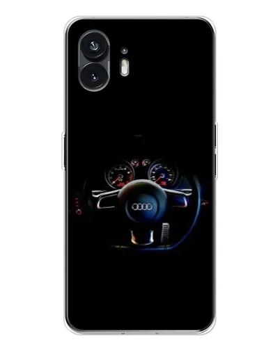 Чехол для Nothing Phone 3 с картинкой «Салон Audi — руль»