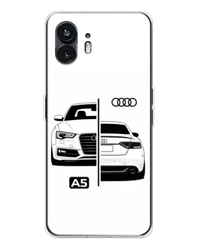 Чехол для Nothing Phone 3 с картинкой «Audi — контрастный дизайн»