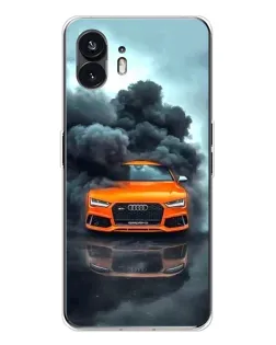 Чехол для Nothing Phone 3 с картинкой «Audi в облаках дыма»