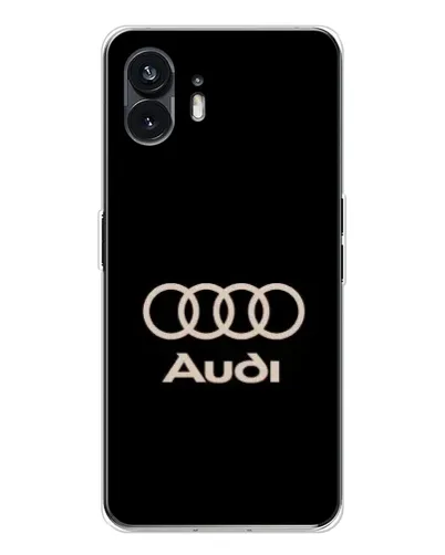 Чехол для Nothing Phone 3 с картинкой «Audi — золотой логотип»