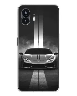 Чехол для Nothing Phone 3 с картинкой «Lamborghini симметрия дорог»