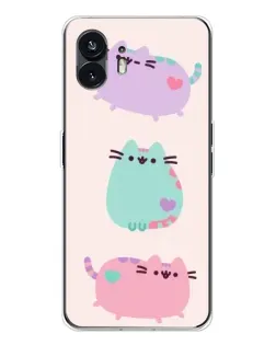 Чехол для Nothing Phone 3 с картинкой «Pusheen трио» Чехол для Nothing Phone 3 с картинкой «Pusheen трио»