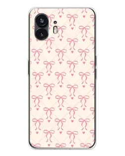 Чехол для Nothing Phone 3 с картинкой «Розовые бантики Coquette»