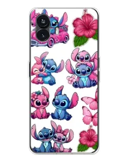 Чехол для Nothing Phone 3 с картинкой «Стикеры Stitch и Angel»
