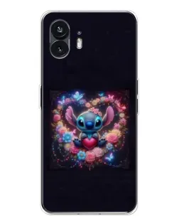 Чехол для Nothing Phone 3 с картинкой «Stitch в цветах»