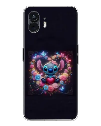 Чехол для Nothing Phone 3 с картинкой «Stitch в цветах» Чехол для Nothing Phone 3 с картинкой «Stitch в цветах»