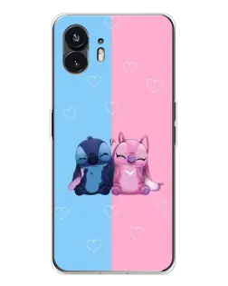Чехол для Nothing Phone 3 с картинкой «Stitch и Angel Love»