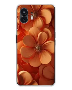 Чохол для Nothing Phone 3 з картинкою «Помаранчева макро квітка»