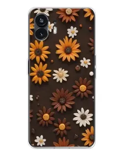 Чохол для Nothing Phone 3 з картинкою «Візерунок з маленьких соняшників»