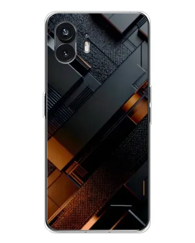 Чохол для Nothing Phone 3 з картинкою «Чорні геометричні блоки»