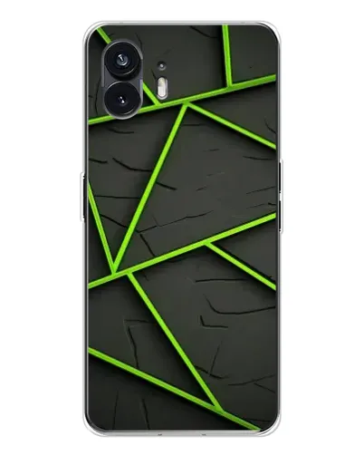 Чохол для Nothing Phone 3 з картинкою «Зелені геометричні лінії»
