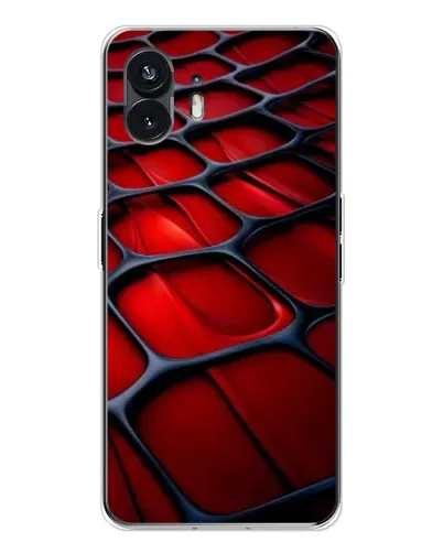Чохол для Nothing Phone 3 з картинкою «Червона глянцева сітка»