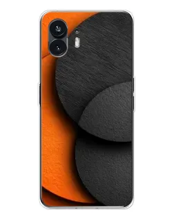 Чохол для Nothing Phone 3 з картинкою «Геометрія помаранчевих кіл»