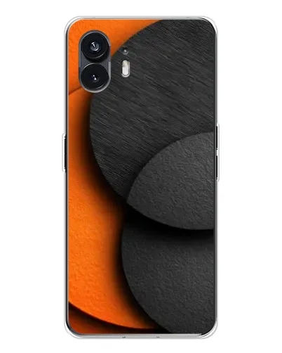 Чохол для Nothing Phone 3 з картинкою «Геометрія помаранчевих кіл»