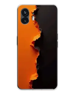 Чохол для Nothing Phone 3 з картинкою «Помаранчевий розлом»