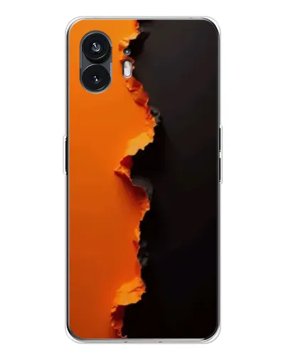 Чохол для Nothing Phone 3 з картинкою «Помаранчевий розлом»