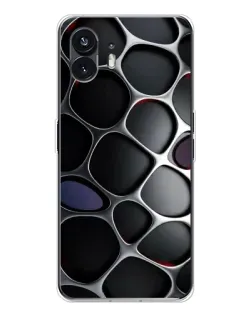 Чохол для Nothing Phone 3 з картинкою «Об'ємна темна решітка»