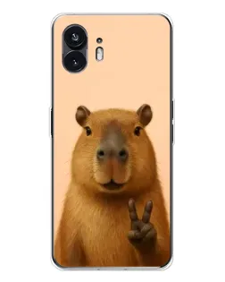 Чехол для Nothing Phone 3 с картинкой «Капибара виктория»