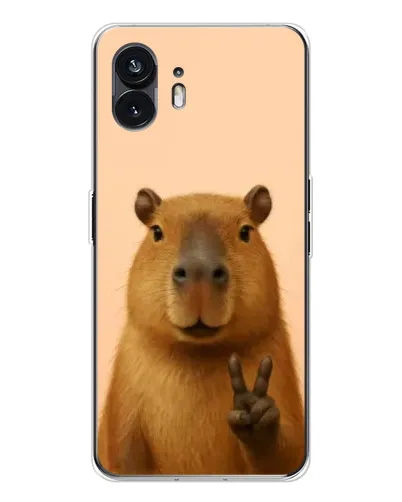 Чехол для Nothing Phone 3 с картинкой «Капибара виктория» Чехол для Nothing Phone 3 с картинкой «Капибара виктория»