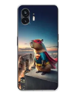 Чехол для Nothing Phone 3 с картинкой «Капи-мен супергерой»