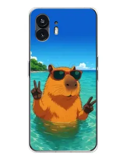 Чехол для Nothing Phone 3 с картинкой «Морская капибара»