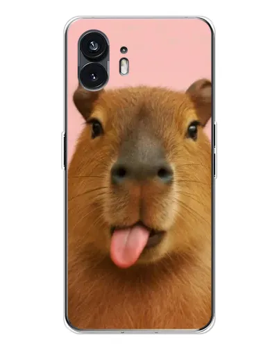 Чехол для Nothing Phone 3 с картинкой «Капибара с языком» Чехол для Nothing Phone 3 с картинкой «Капибара с языком»