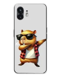 Чехол для Nothing Phone 3 с картинкой «Капибара рэпер даб»