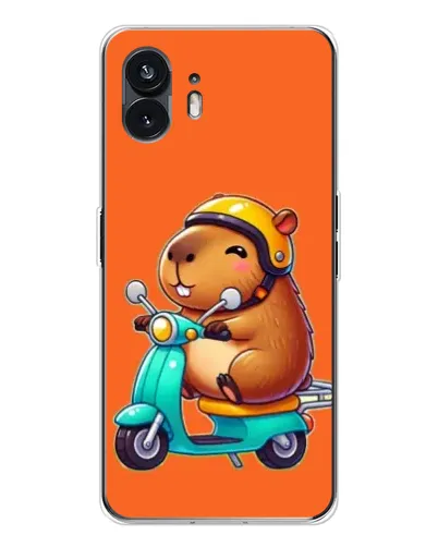 Чехол для Nothing Phone 3 с картинкой «Капибара на скутере» Чехол для Nothing Phone 3 с картинкой «Капибара на скутере»